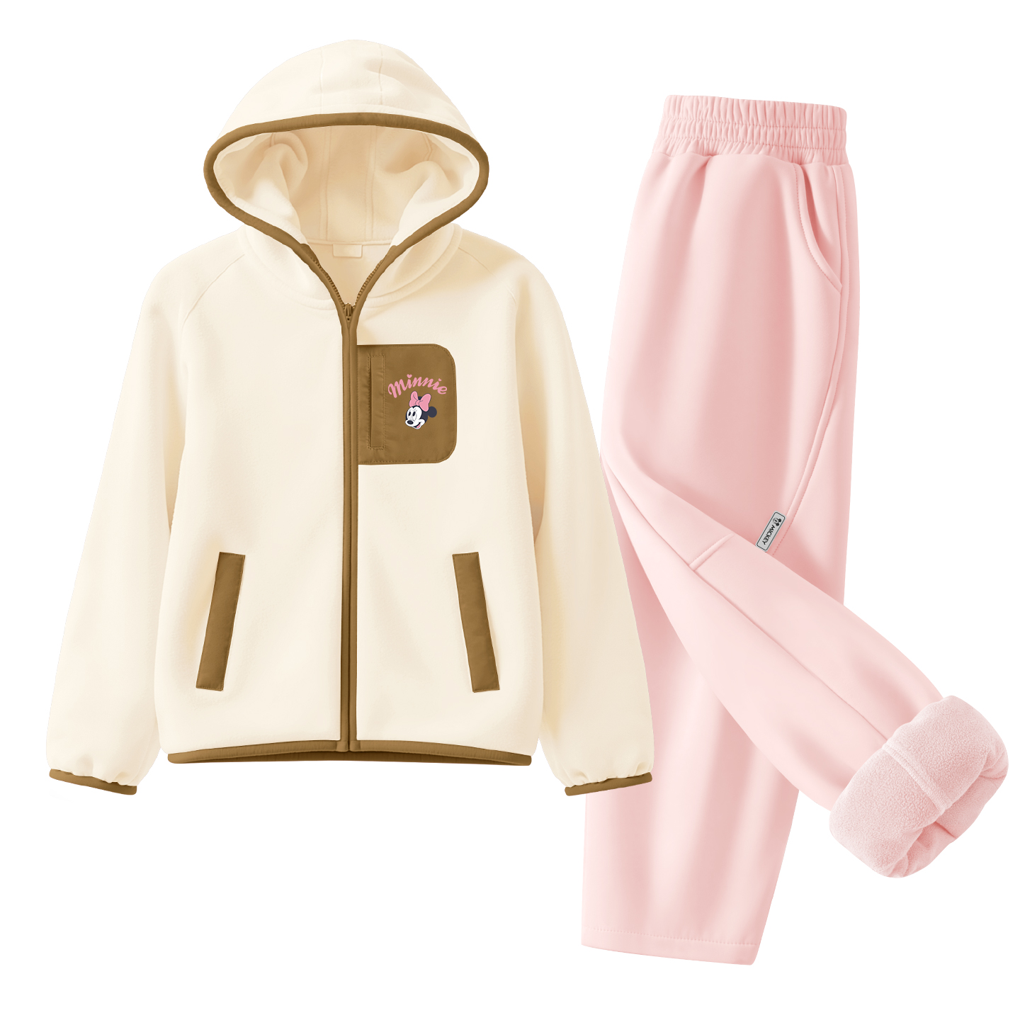 

Детская повседневная спортивная одежда Disney, персиковый