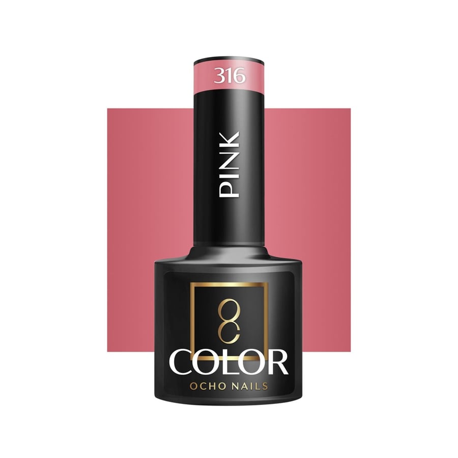 

OCHO NAILS Гибридный лак для ногтей розовый 316 -5 г Active Shop