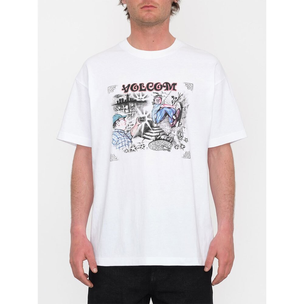 

Футболка Volcom Street Keutchi, белый, Серый, Футболка Volcom Street Keutchi, белый