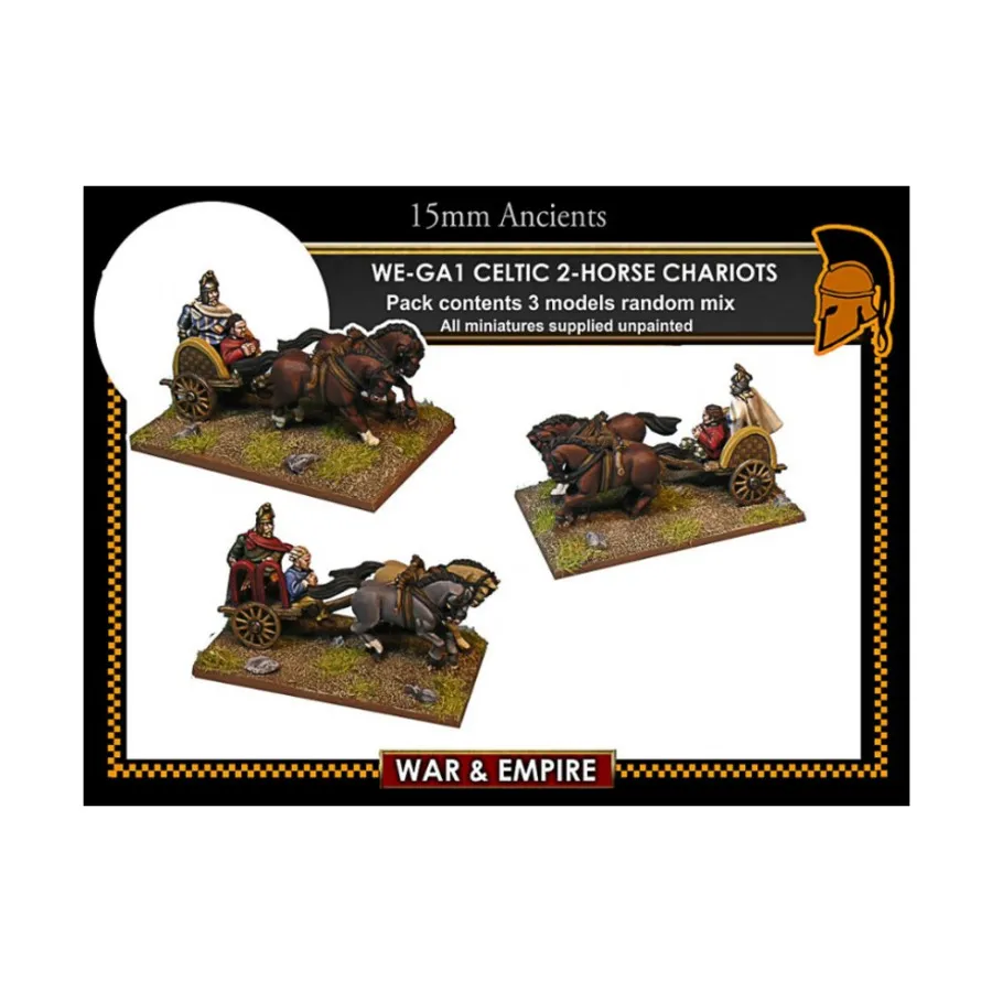 

2-конные колесницы, War & Empire - Ancient Miniatures - Gaul (15mm)