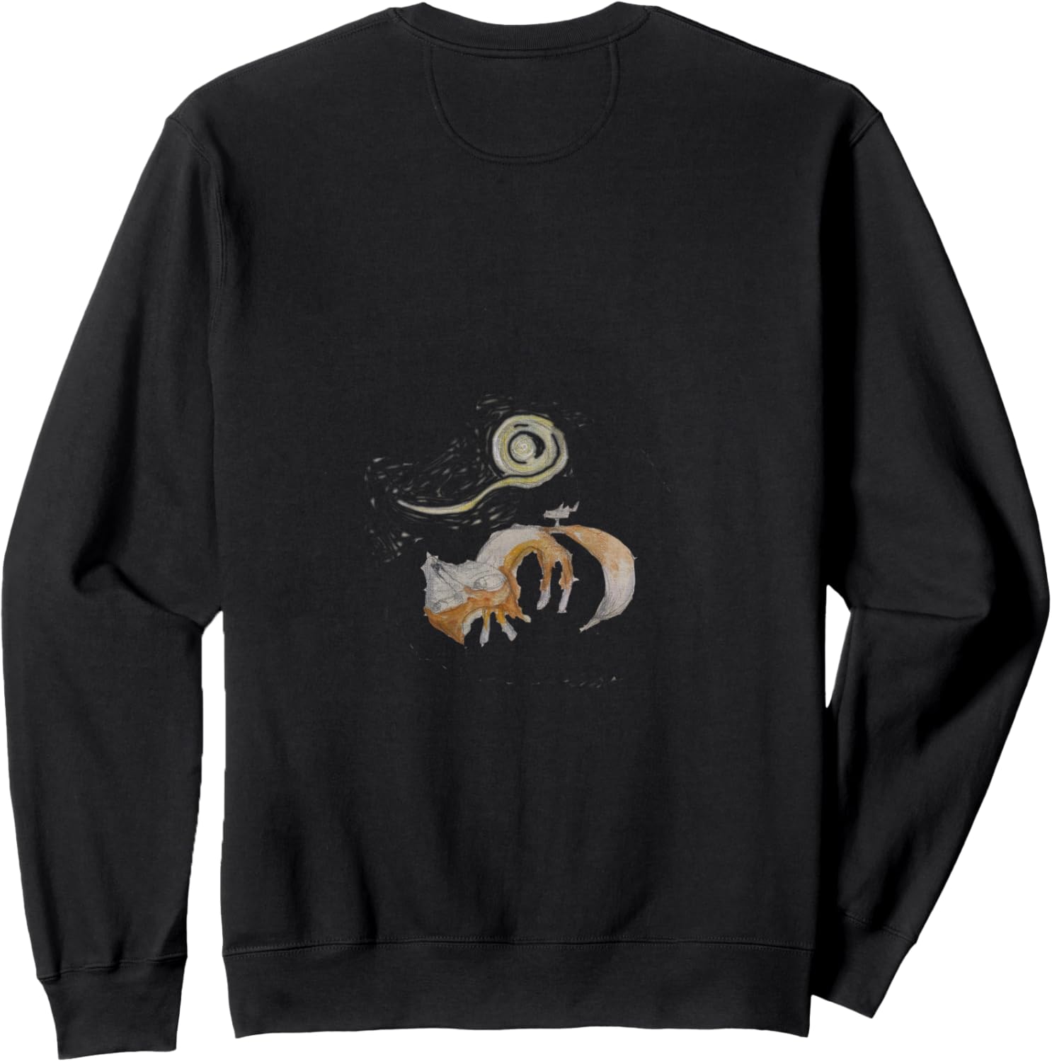 

Толстовка с изображением лисы Куру Куру Nekota Design, черный