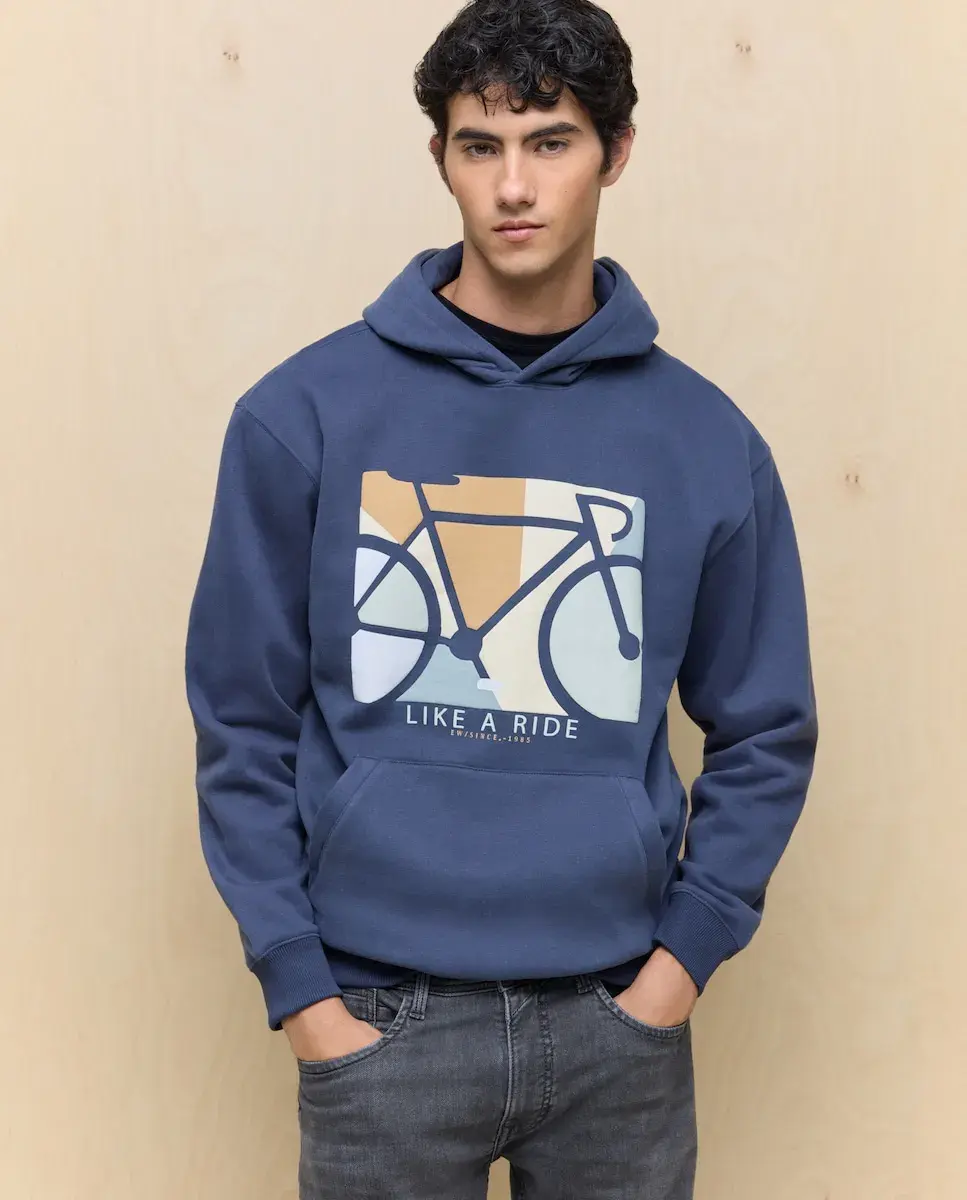 

Мужская кенгуру-толстовка Easy Wear, темно-синий