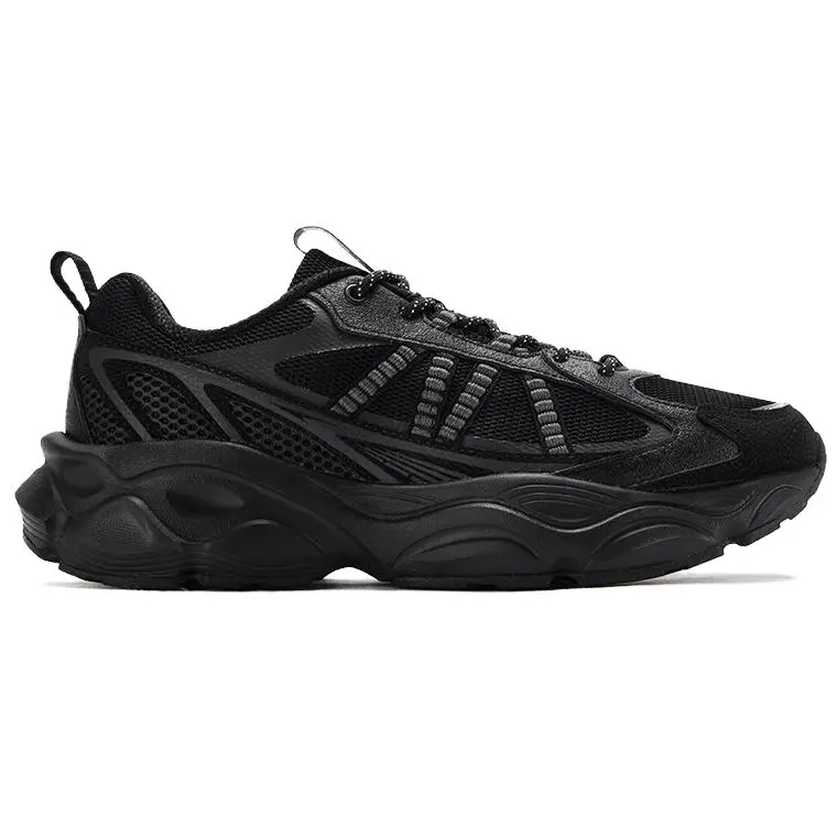 361° Slip Resistant, Abrasion Resistant, Lightweight мужские повседневные кроссовки low top черный серый — фото 3