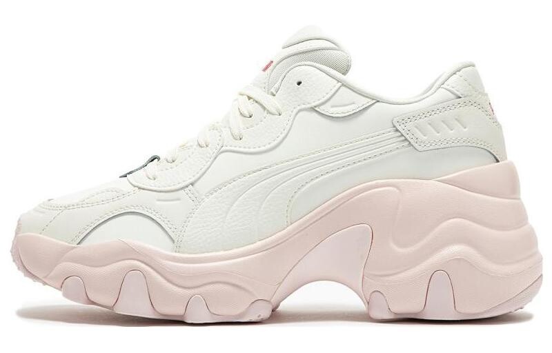 Женские кроссовки на танкетке Puma Pulsar на массивной танкетке, White/Pink
