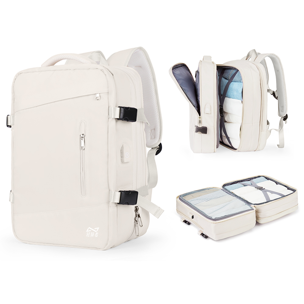 

KEYSTREET Тканевый дорожный рюкзак унисекс разноцветный, Ecru[with Wet-Dry Separation Pocket+Expandable Capacity]