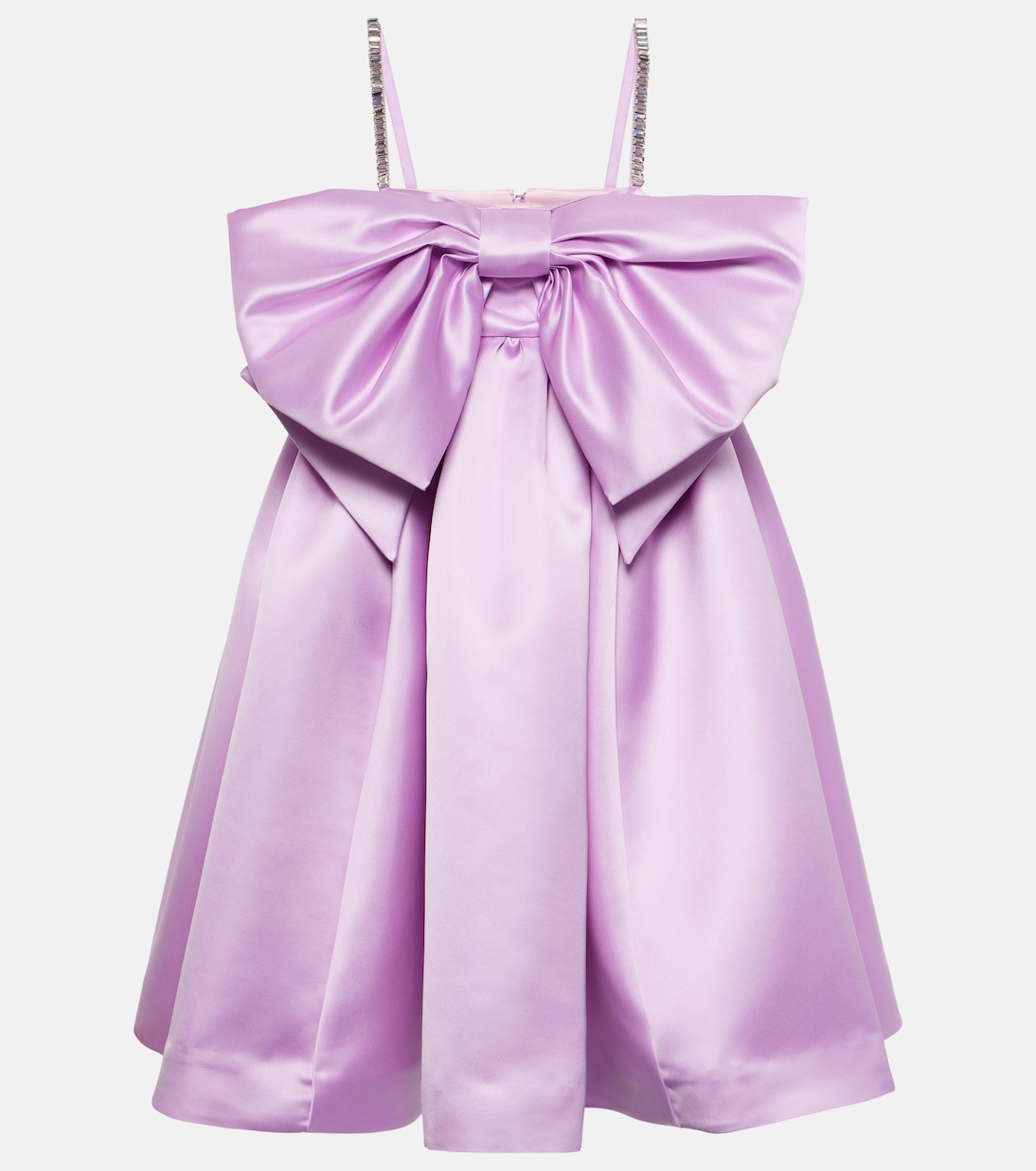 

Мини-платье из атласа дюшес с бантом Nina Ricci, Lila