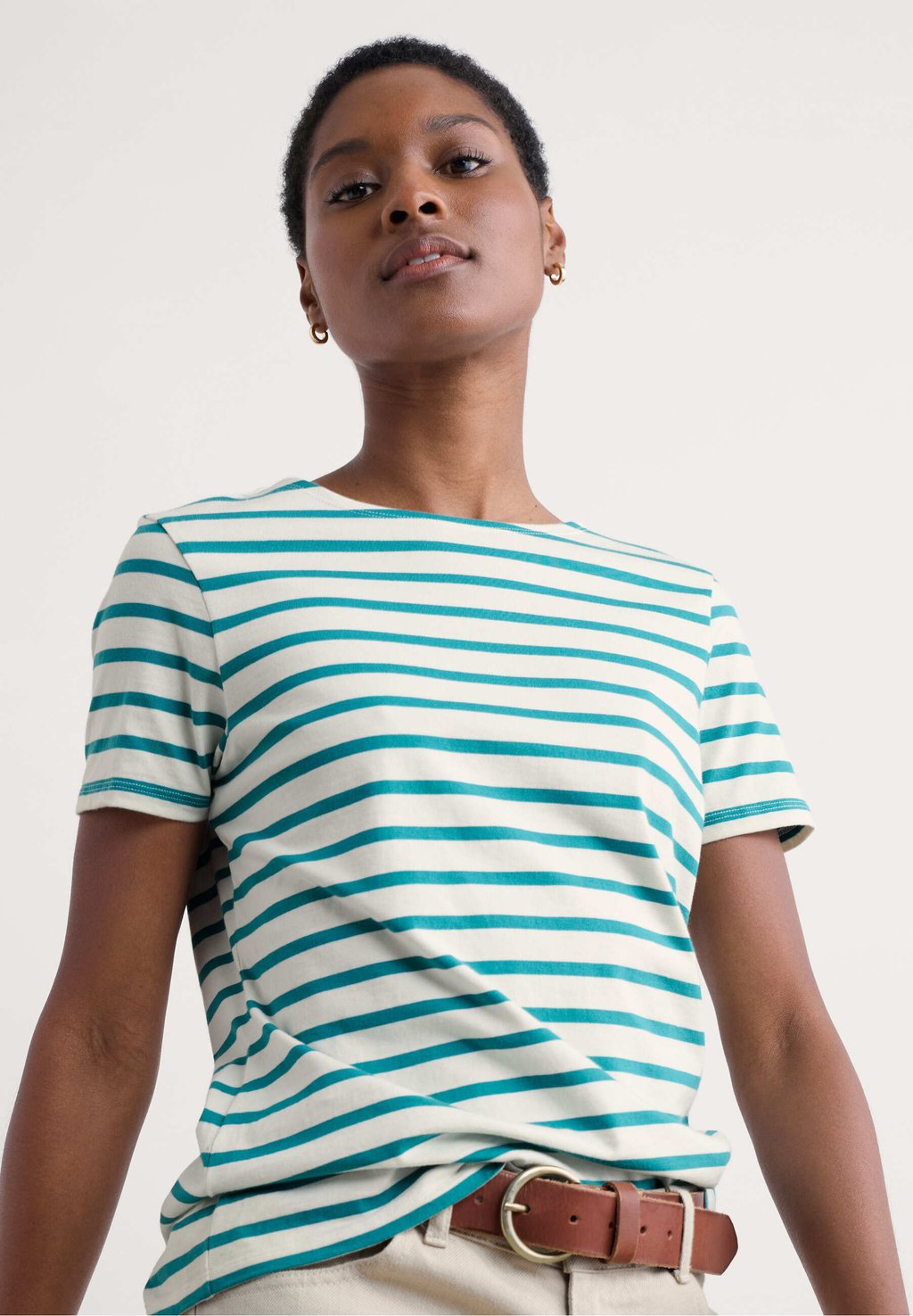 

Футболка с принтом SAILOR Seasalt Cornwall, цвет Breton Chalk Tidal - Breton Chalk Tidal