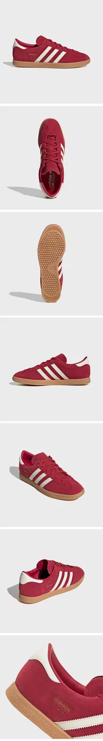 Мужские бордовые кроссовки Adidas Stadt — фото 4