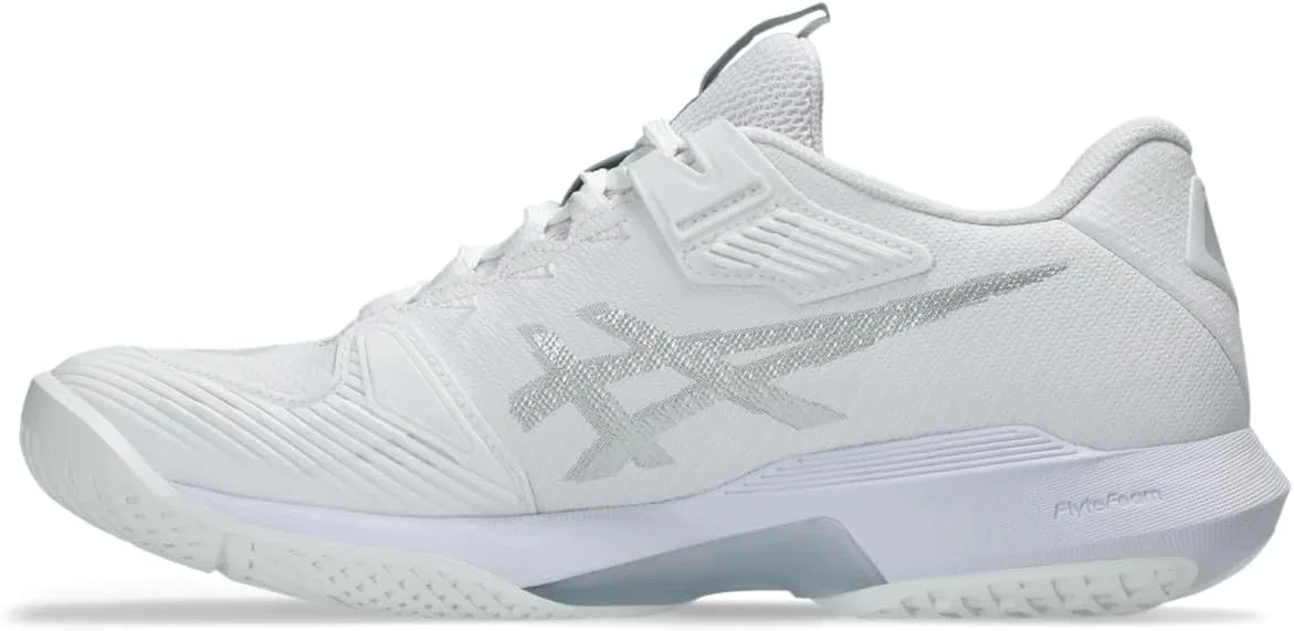 Кроссовки теннисные ASICS Solution Speed FF 4, White/Pure Silver — фото 4