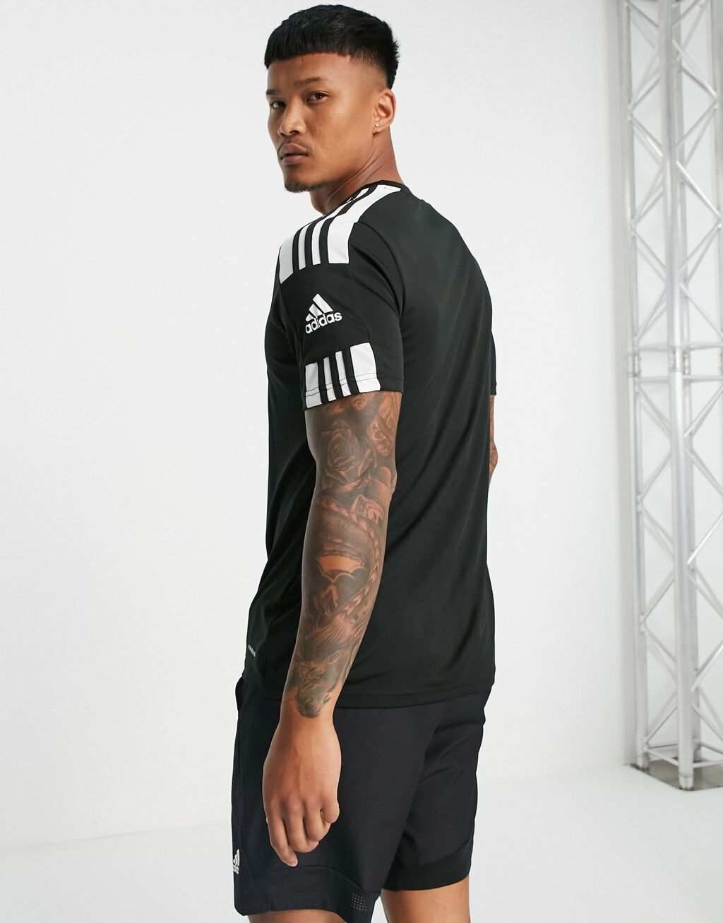 Черная футболка adidas Football Squadra 21 — фото 4