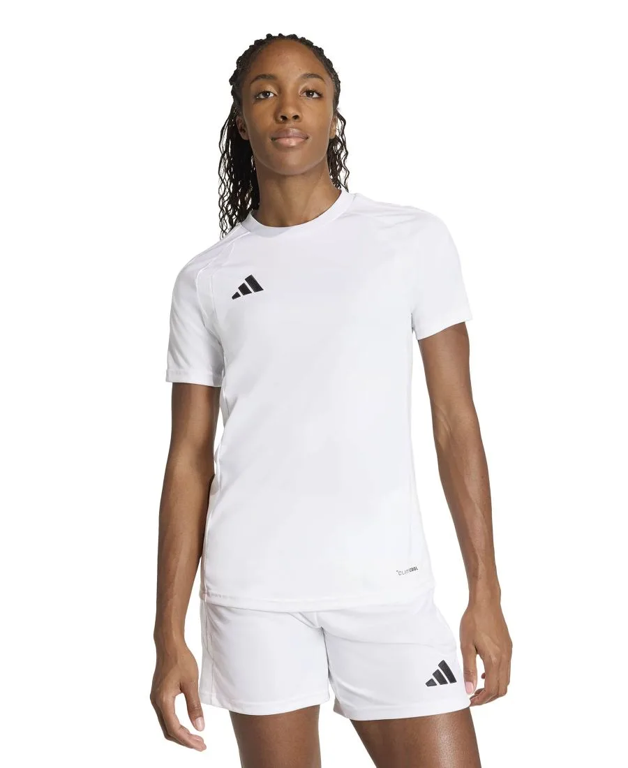 Женская футболка Tiro 26 League Soccer Adidas, белый/белый/черный