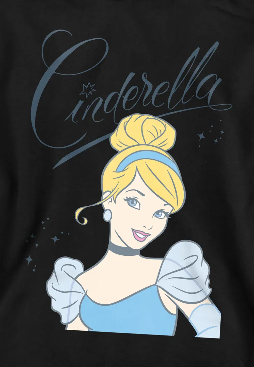Детский худи Cinderella с принтом, черный, Disney, черный — фото 2