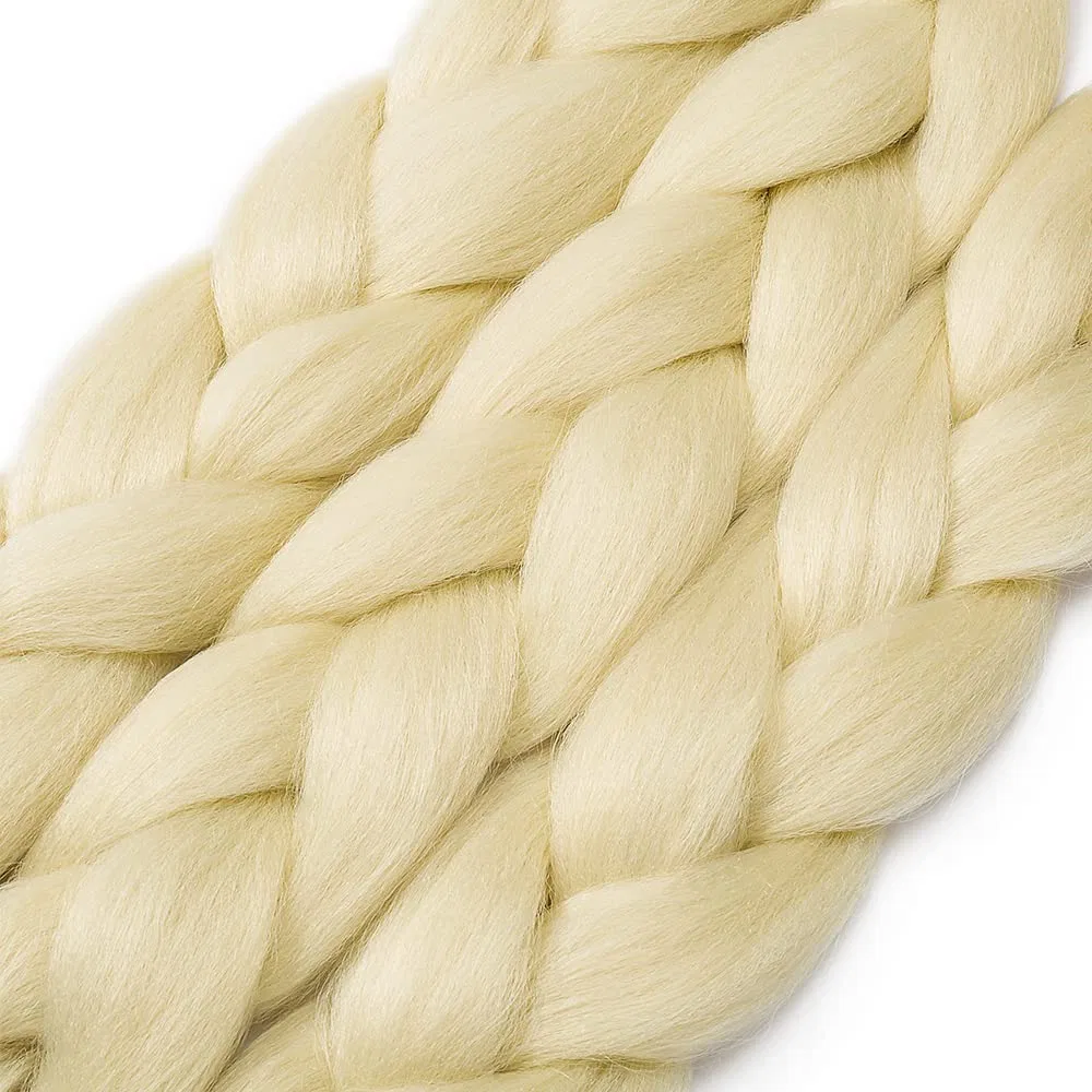 Наращивание волос для плетения Jumbo Braids 60 см, 3 шт., синтетические волосы Kanekalon, блонд Cybelleza — фото 4