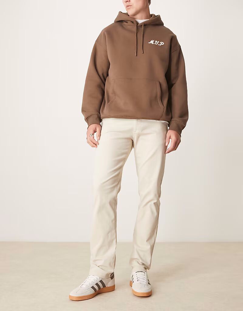 

Узкие брюки-чиносы ASOS DESIGN цвета «камень»