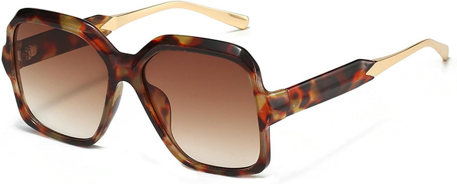 

Крупные модные квадратные солнцезащитные очки для женщин, очки-пилот, солнцезащитные очки с защитой от УФ-излучения, ретро-очки с градиентным переходом цвета для мужчин mincl, C1