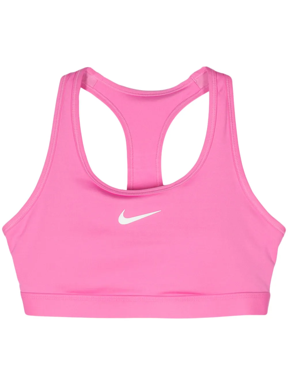 

Спортивный бюстгальтер с принтом Swoosh Nike, розовый