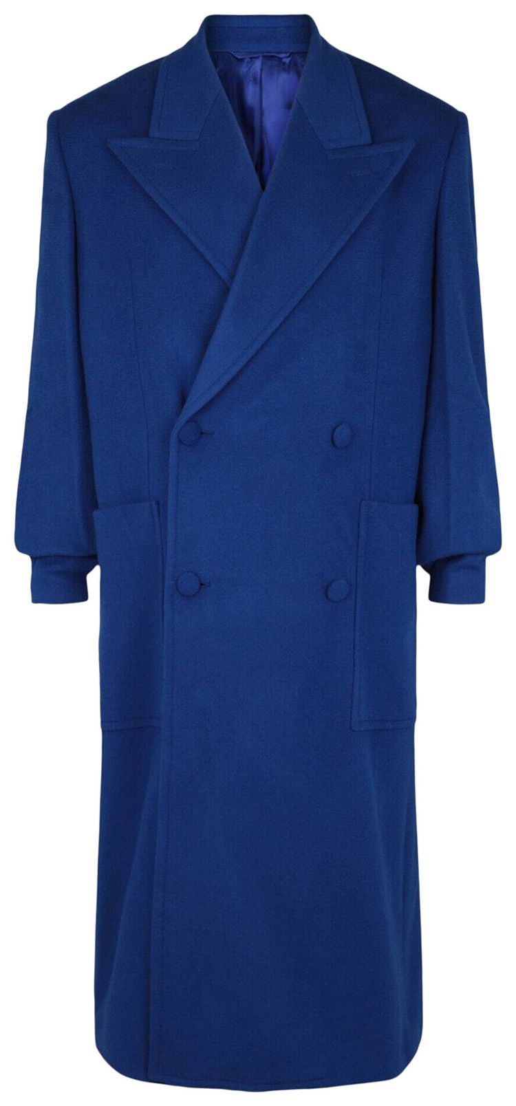 

Длинное пальто Givenchy оверсайз из шерстяной смеси, синий