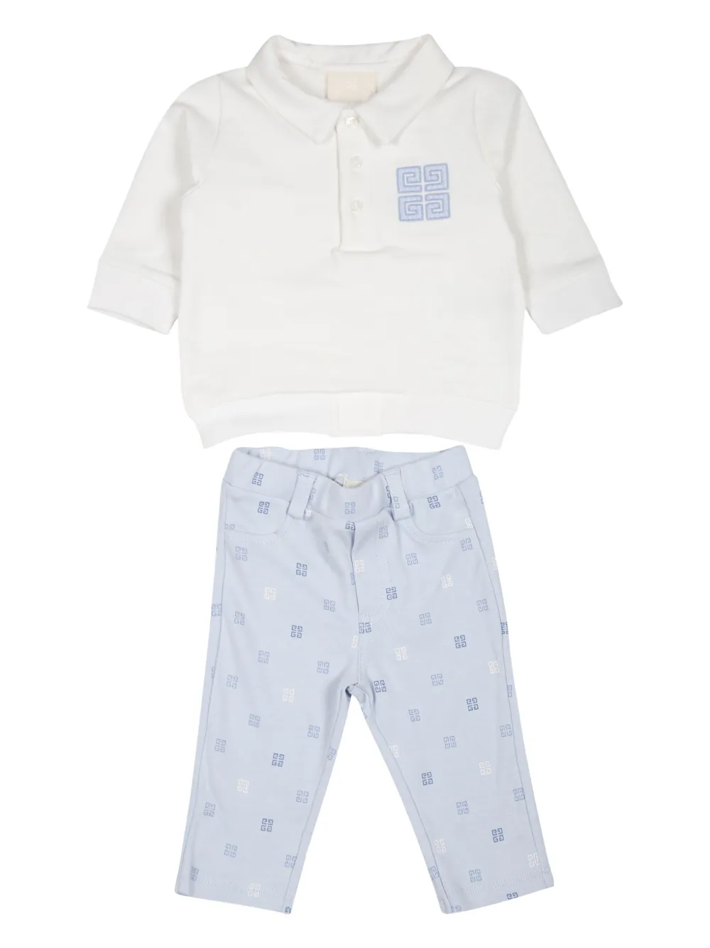 

Комплект из топа и брюк с логотипом 4G Givenchy Kids, синий