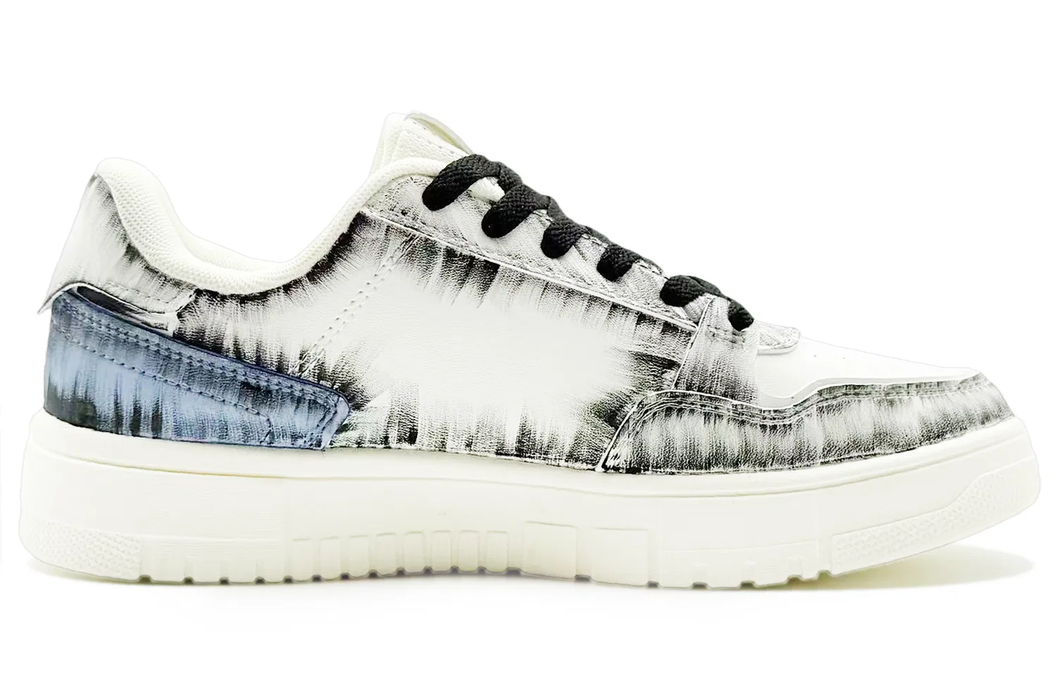 Кроссовки скейтбординговые PEAK Air Force 1 Black White Blue — фото 4