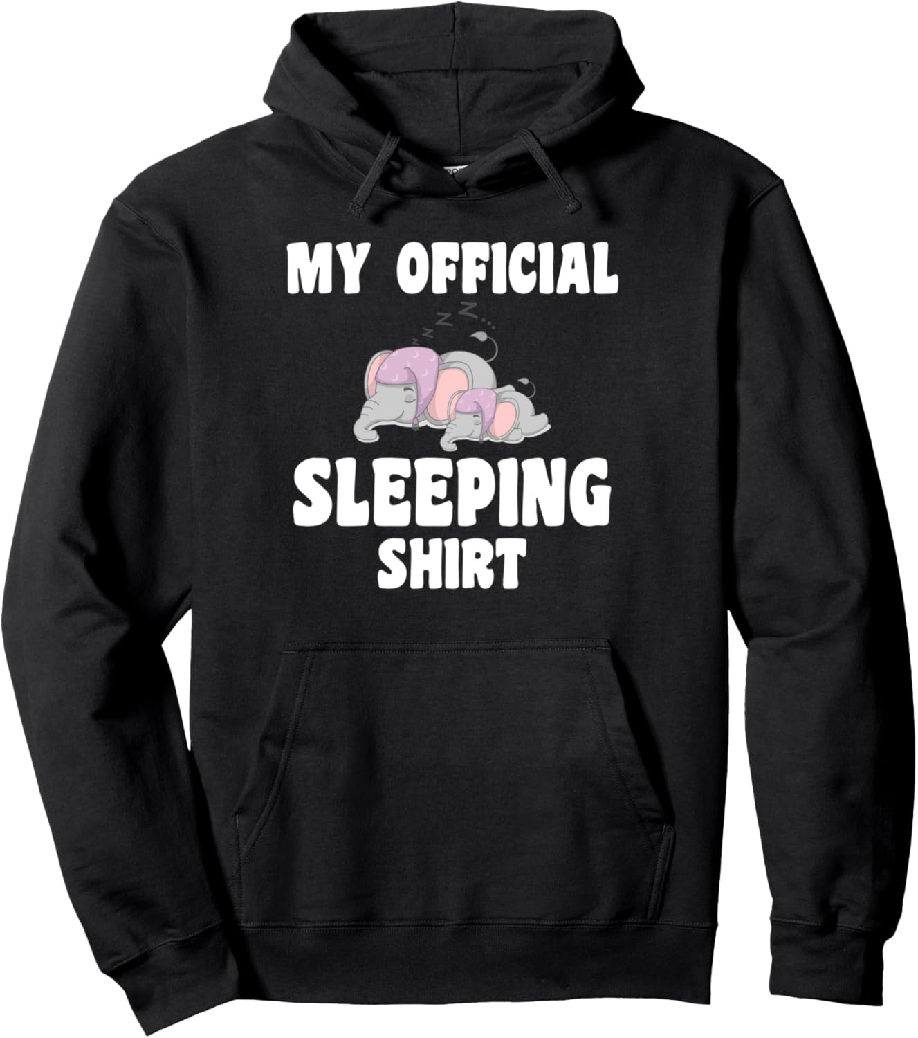 

Моя официальная толстовка «Спящий слон» Sleeping Shirt Gift, черный