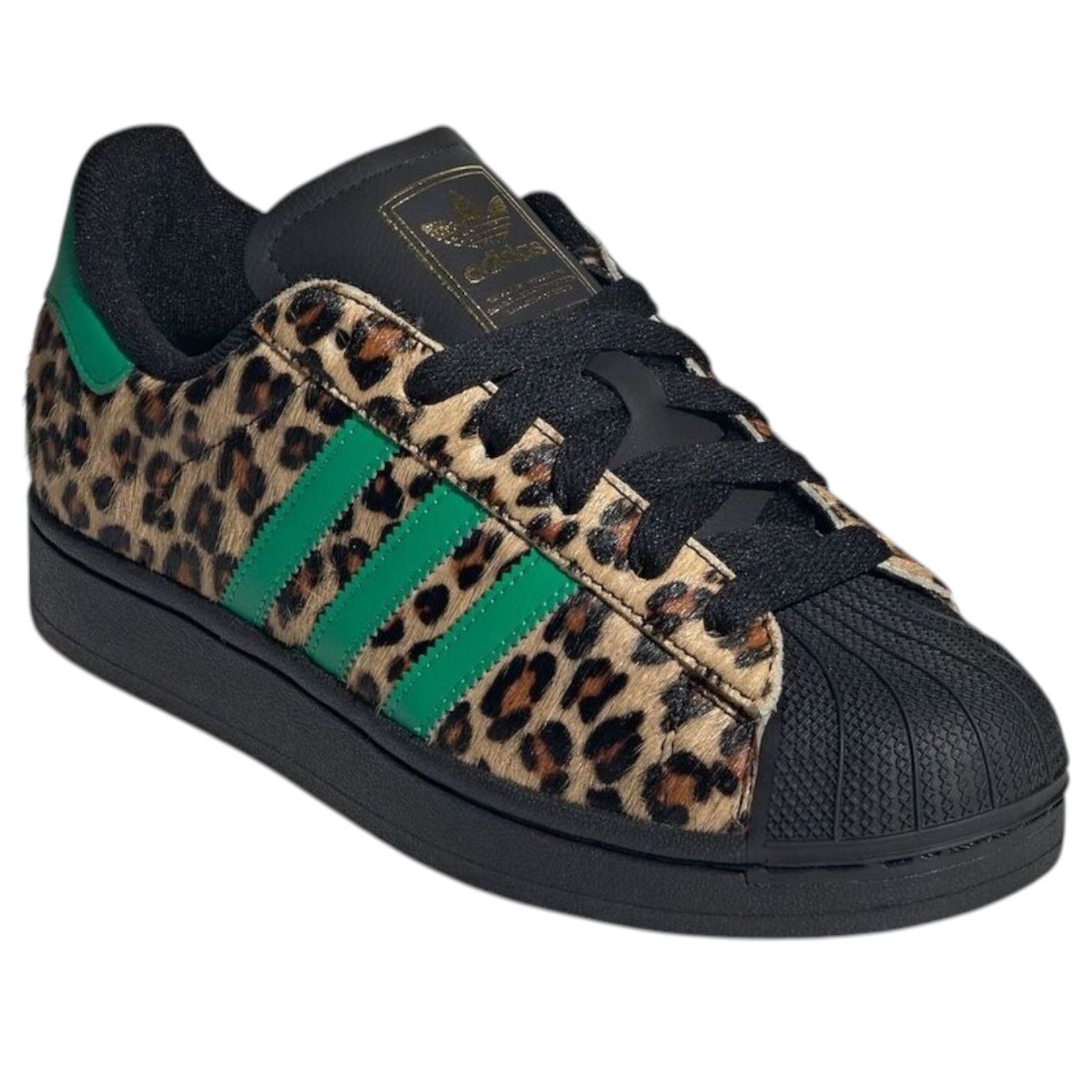 Кроссовки (WMNS) adidas Superstar II 'Black Green Leopard' — фото 2