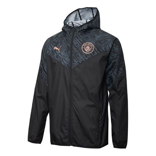 

Куртка manchester city fc men's warm up jacket 'black' Puma, черный