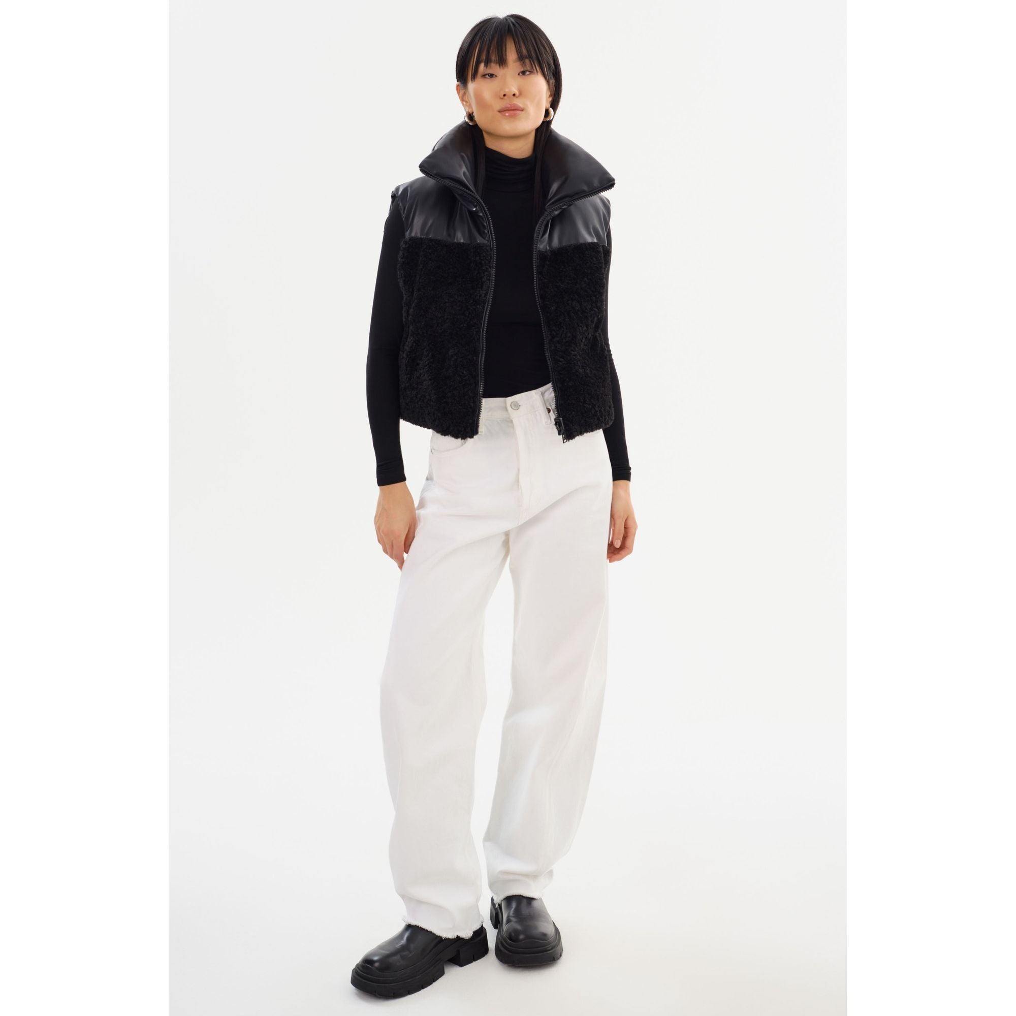 

Melicia | Двусторонний стеганый жилет Lamarque, черный/черный