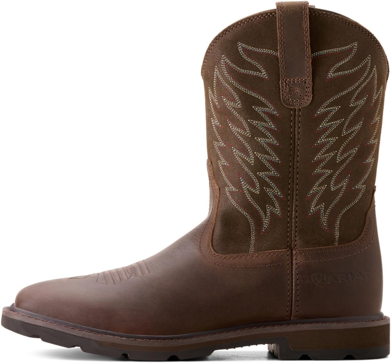 Мужские ботинки ARIAT Groundbreaker с широкой квадратной ноской, коричневый — фото 4