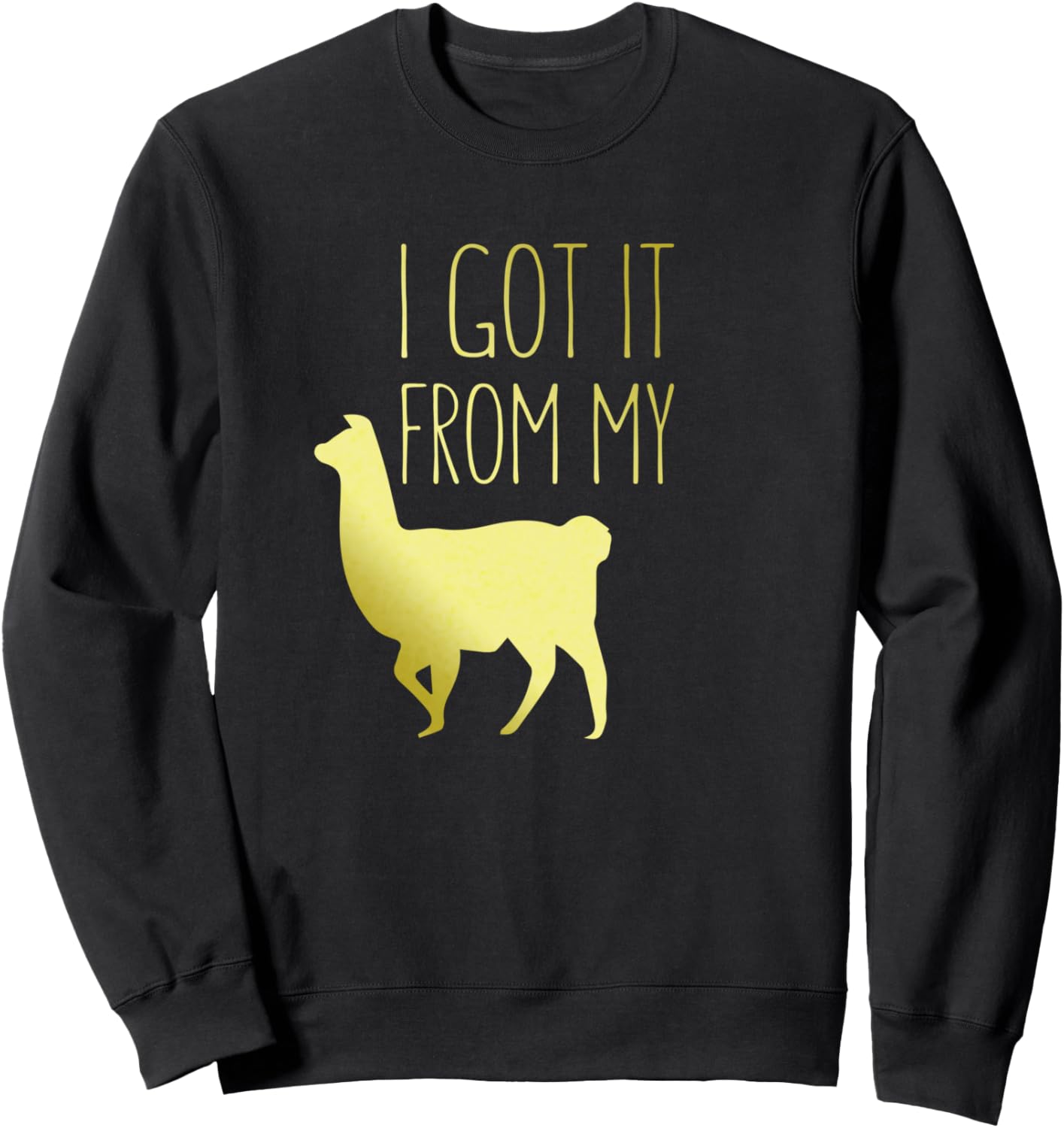 

Я получил это от своей ламы. Я получил это от своей ламы - Забавная толстовка с шуткой про ламу My Llama Funny T-Shirts, черный