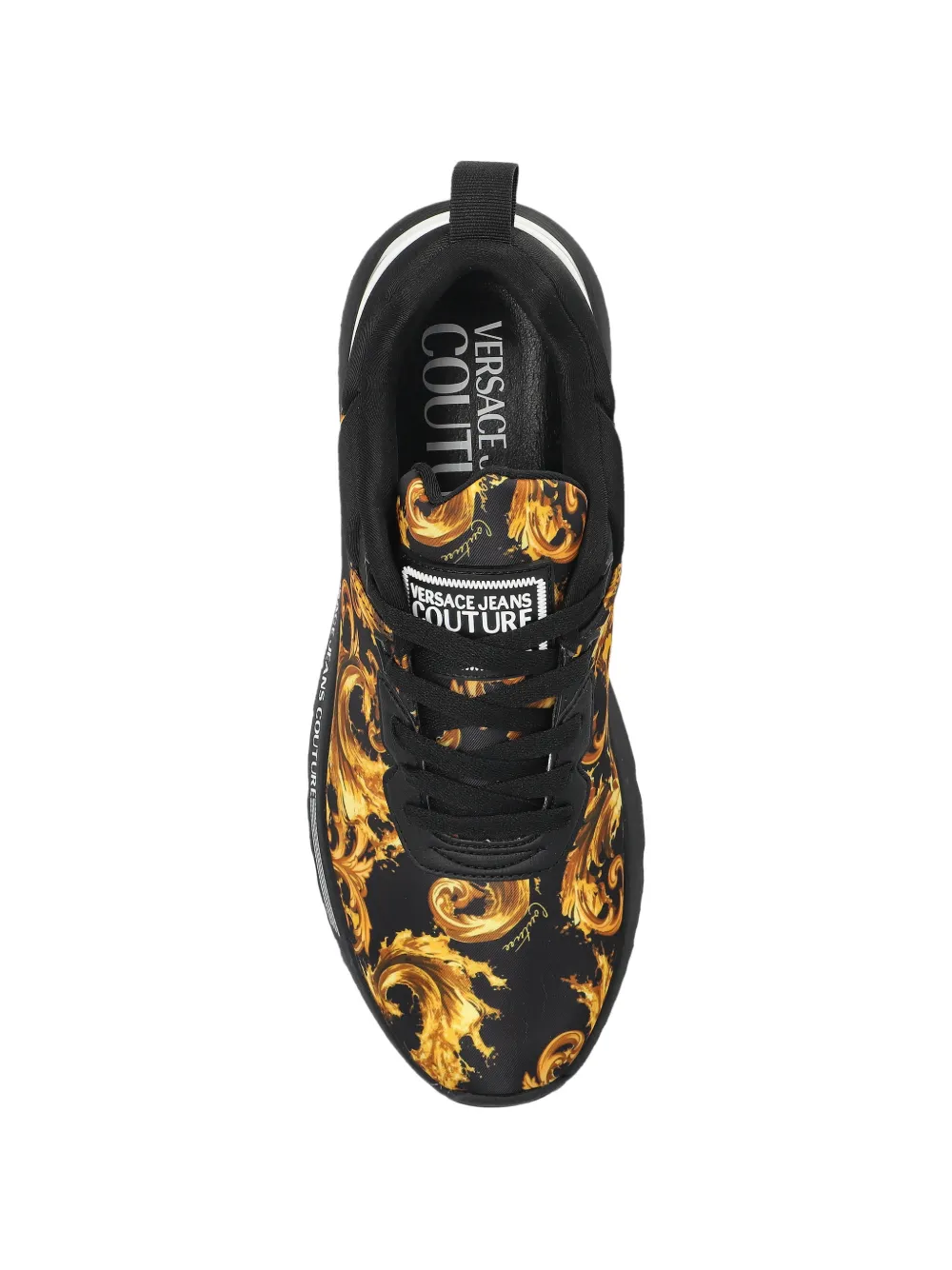 Кроссовки с барочным узором Versace Jeans Couture, черный — фото 3