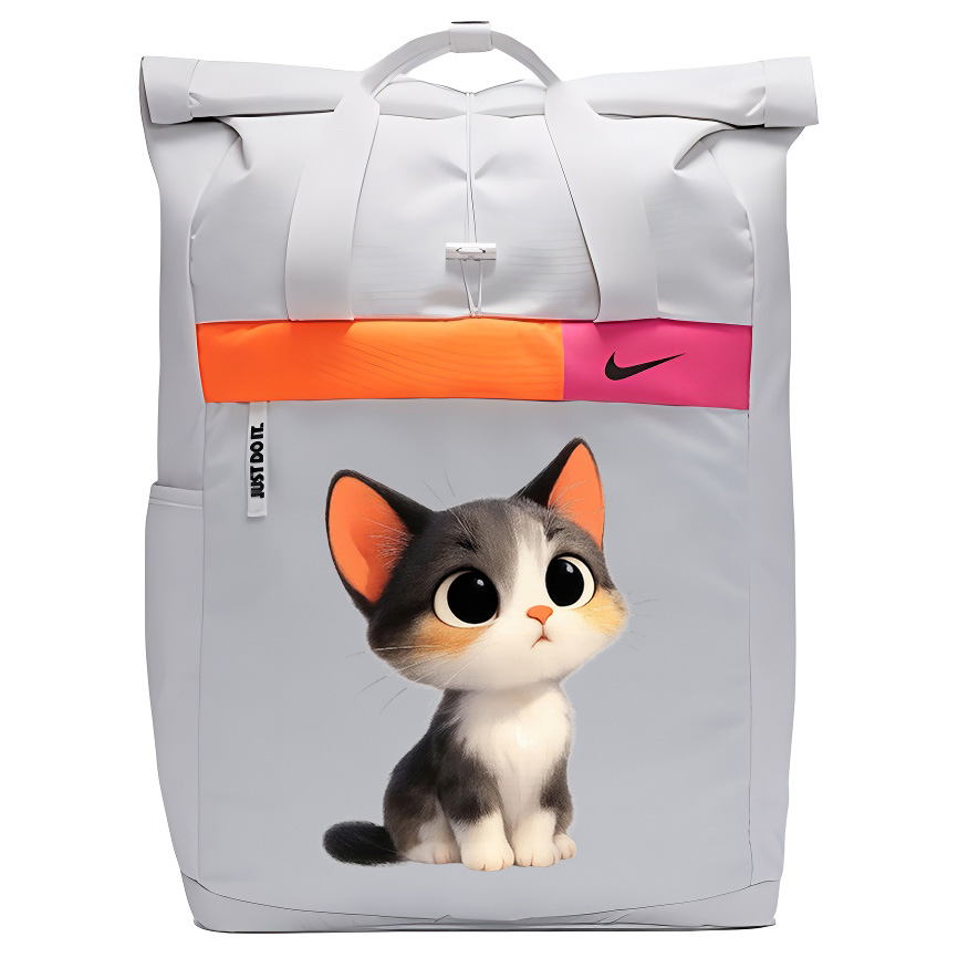 

Nike Тканевый рюкзак с принтом унисекс белый, Cute Cat 2