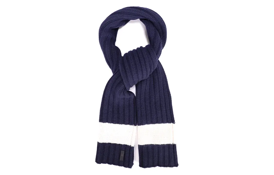 

EMPORIO ARMANI Вязаный шарф унисекс синий, Blue