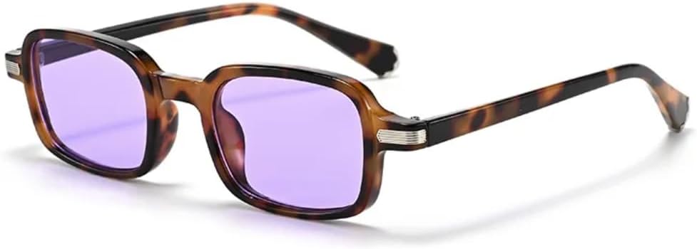 

Ретро прямоугольные женские солнцезащитные очки, модные прозрачные линзы с градиентом цвета океана, защита от УФ-излучения UV400, мужские очки с заклепками VFDHN, 9021-c5