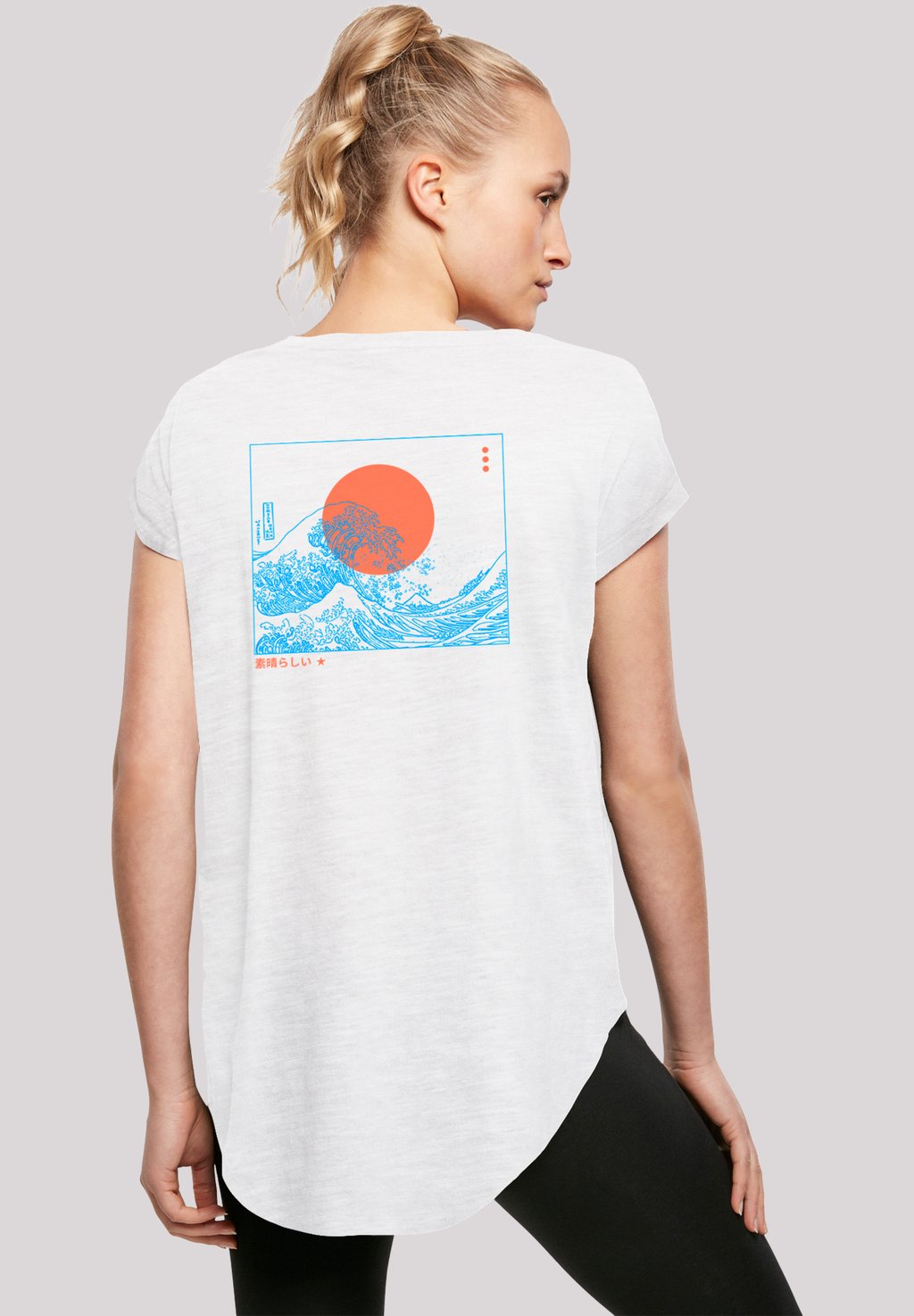 

Футболка с принтом KANAGAWA WELLE F4NT4STIC, белый