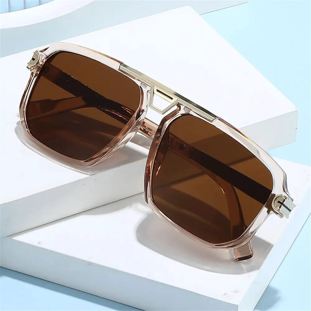 

Солнцезащитные очки UV400 с градиентным покрытием, увеличенного размера, для женщин и мужчин, для бега и занятий спортом на открытом воздухе UYPTK, Black Green Tea