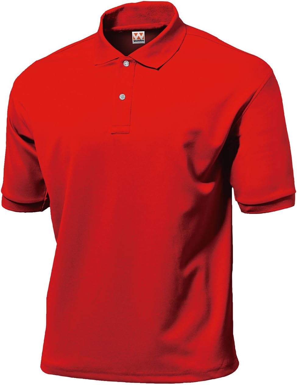 

Футболка-поло wundou P115-11 Tough Dry, впитывающая пот, быстросохнущая, красная