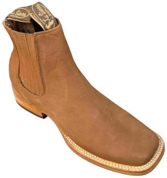 Мужские ботинки Dona Michi Cowboy из кожи, слипоны, на щиколотку, с квадратным носком — фото 4