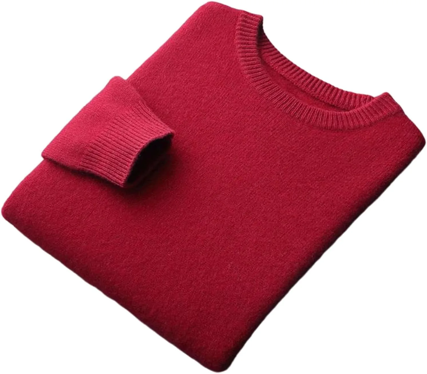 

Мужской толстый шерстяной свитер с круглым вырезом