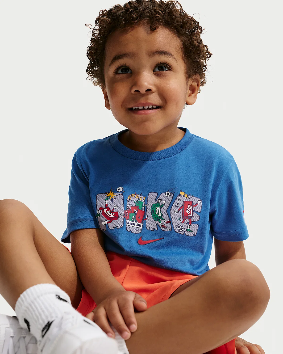 Детская футболка Nike Toddler Boxy Multi-Sport Graphic T-Shirt, Star Blue — фото 3