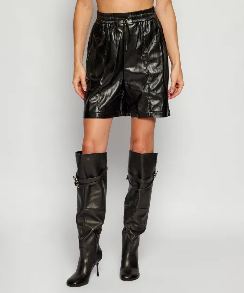 

Манные шорты Regular fit Pinko, черный