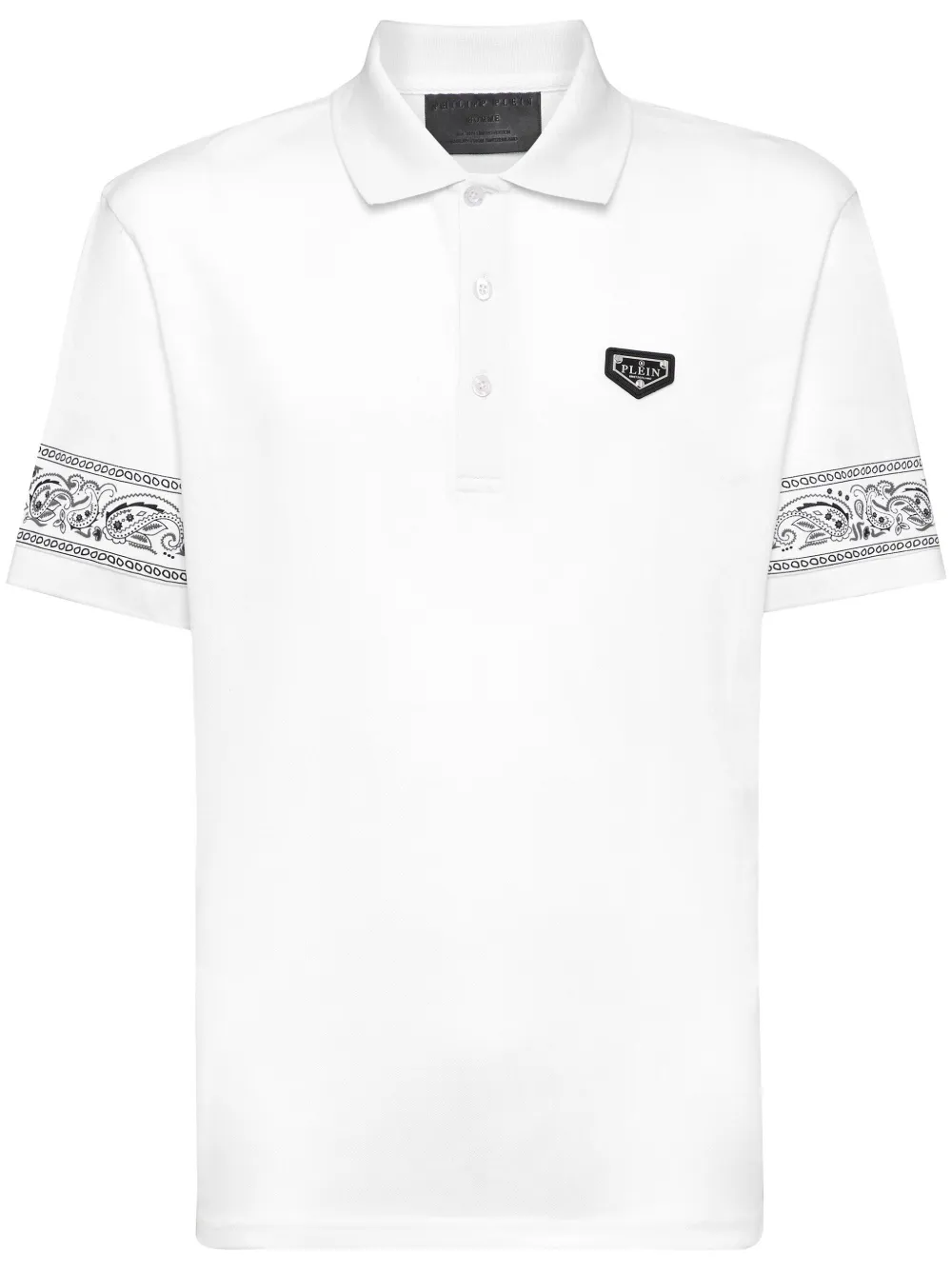 

Рубашка поло Paisley Gothic Plein Philipp Plein, белый