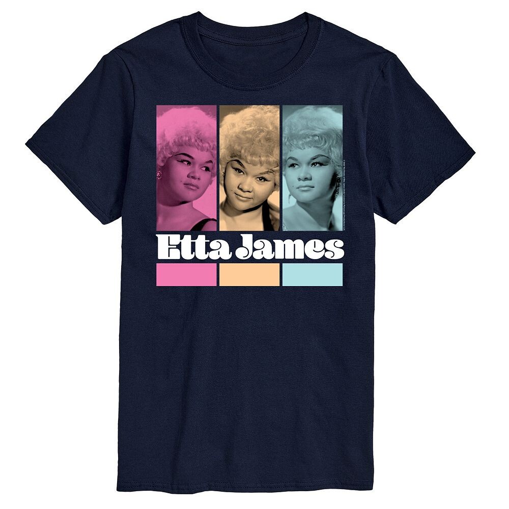 

Мужская футболка с рисунком Etta James Licensed Character, темно-синий