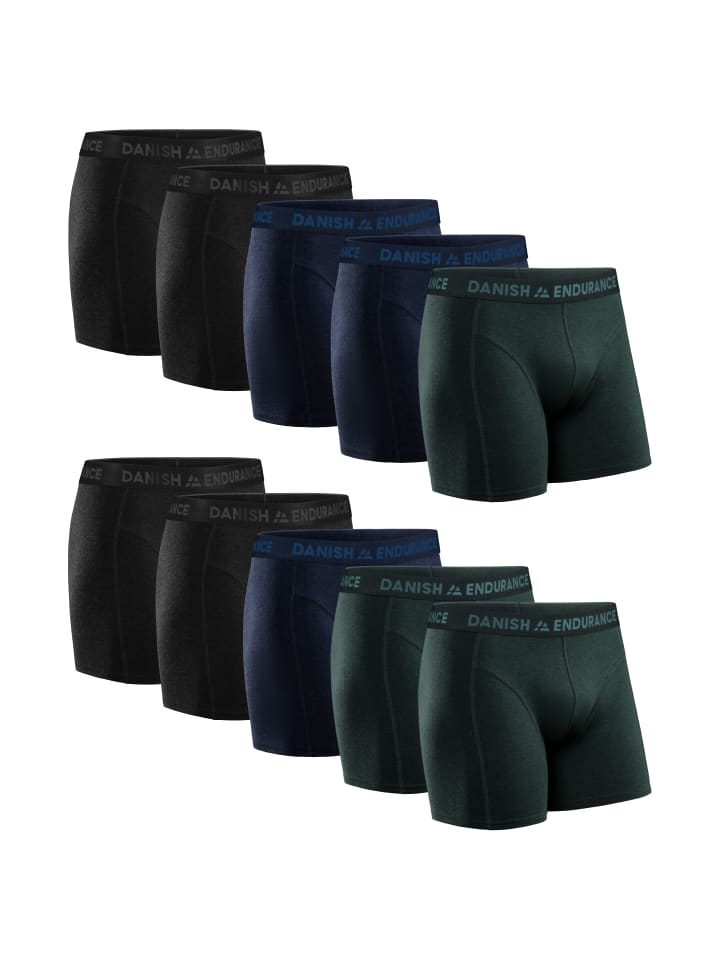 

Трусы боксеры DANISH ENDURANCE Boxershorts Classic Trunks, цвет black/blue/green