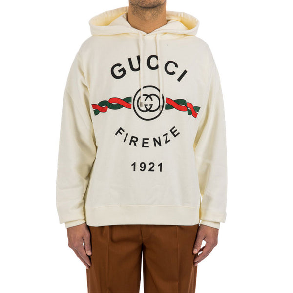 Толстовка firenze 1921 hoodie 'white' Gucci, белый — фото 3