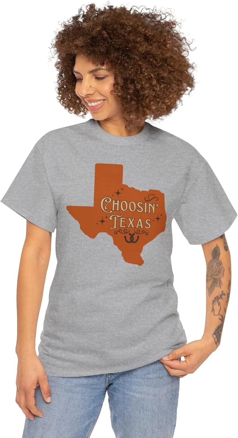 Футболка Choosin' Texas Country Music State Cowgirl Rodeo Ella Tee Shirt Riley Two Stepping T-Shirt Tshirt Sportswear Clothing Gift — фото 2