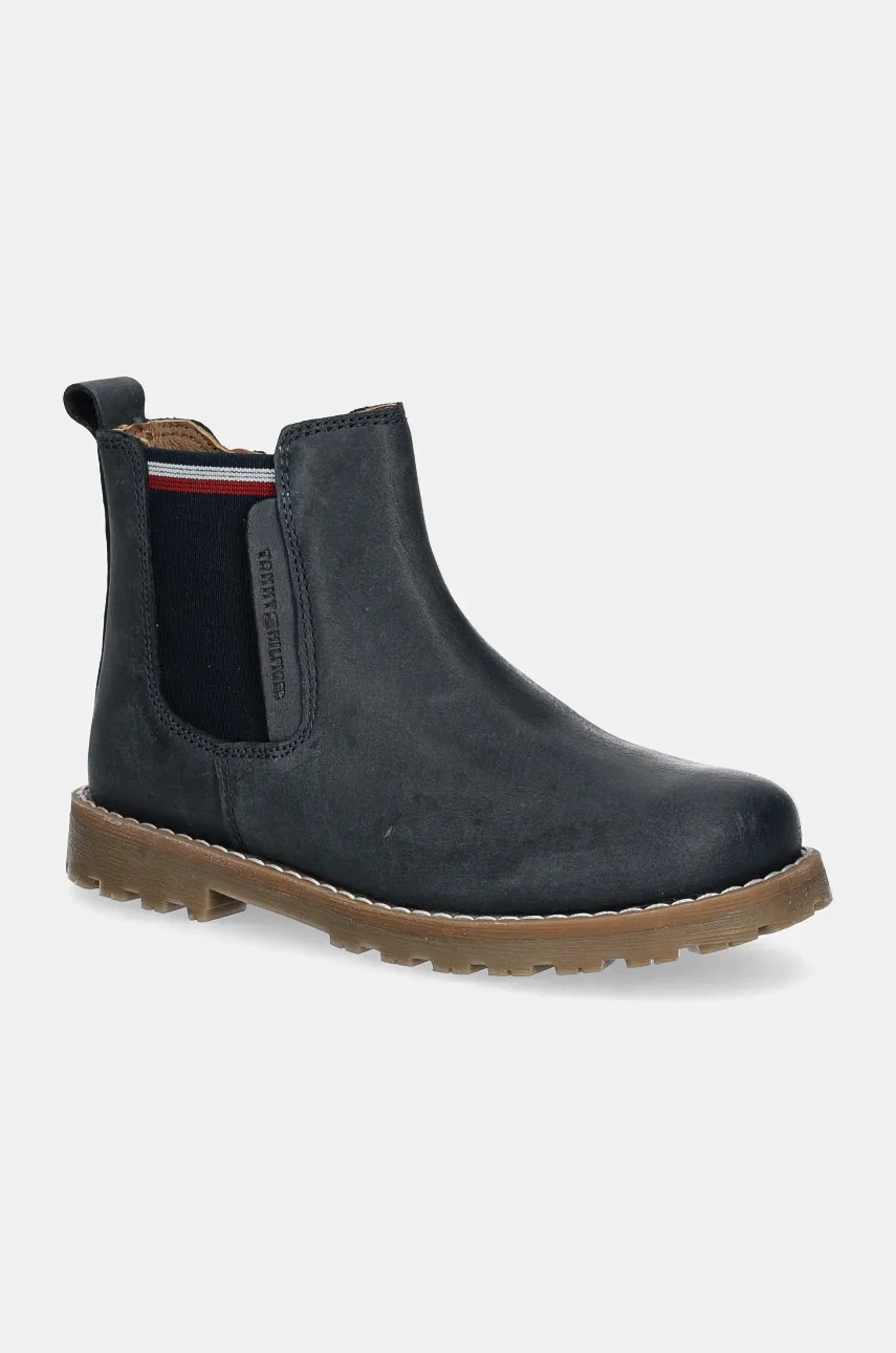 

Зимние кожаные ботинки для детей Tommy Hilfiger, темно-синий