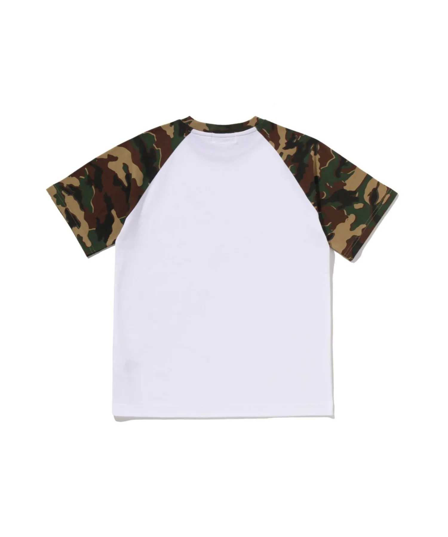 Футболка для детей с камуфляжным принтом GLITCH WOODLAND CAMO BY BATHING APE черная — фото 2