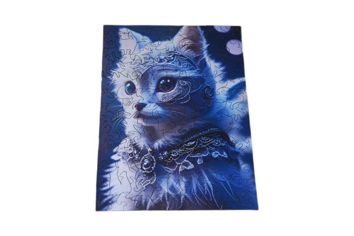 

Деревянный пазл Премиум ЭКО Cat Puzzle 135 шт. Размер А4 Drewyan