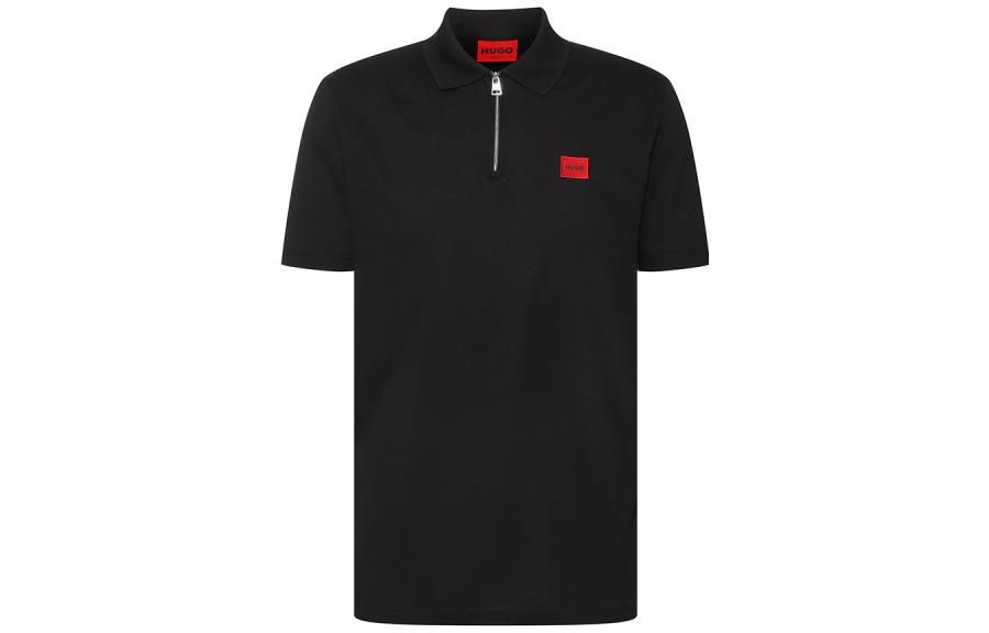 

Поло SS22 мужское черное HUGO BOSS, черный