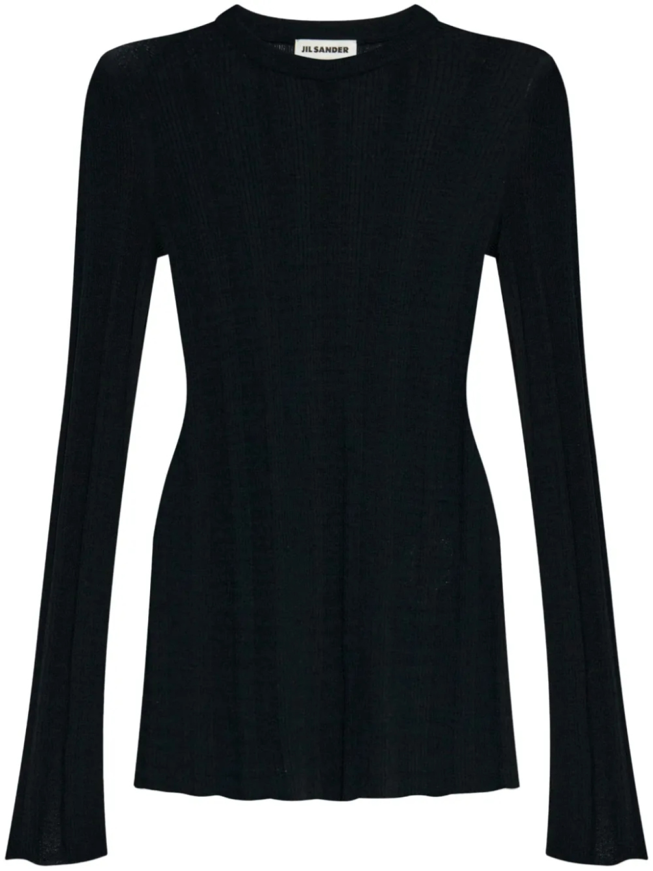 

Шерстяной топ Jil Sander, черный